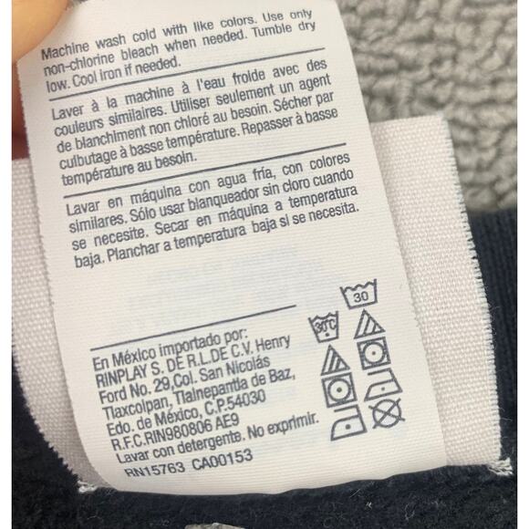 Champion Sweatshirt Men Large Reverse Weave Crewneck Logo Embroidery Black - Picture 8 of 9